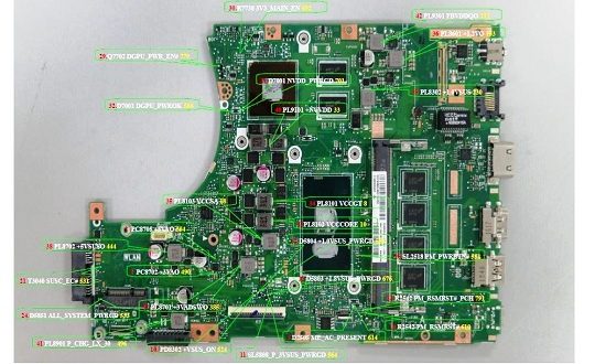 asus laptop motherboard schematics
